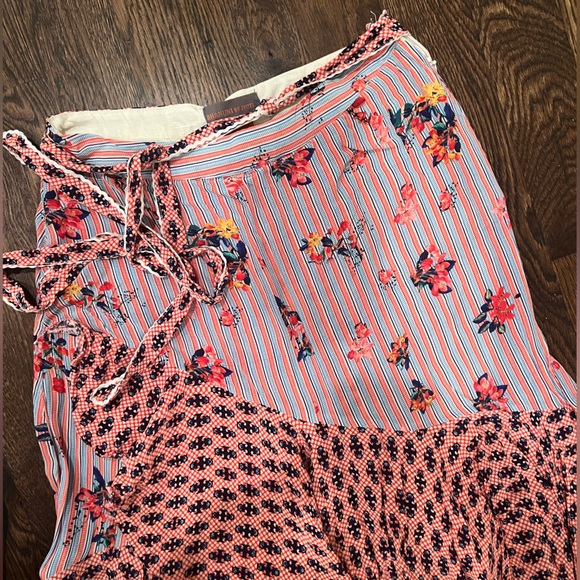 Annthropologie “Bhanuni by Jyoti” Layered Ruffled Skirt - Picture 2 of 4